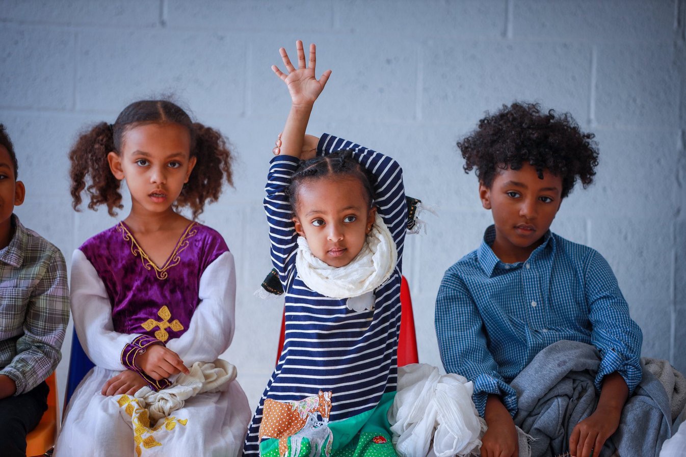 Children learning instruments